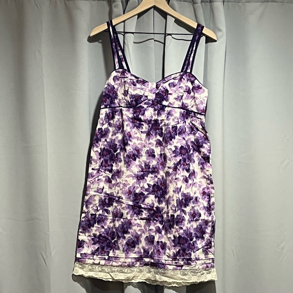 Purple Floral Anthropologie Nightgown